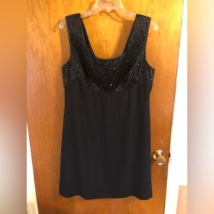 Liz Claiborne Night Black Sequin Dress-14